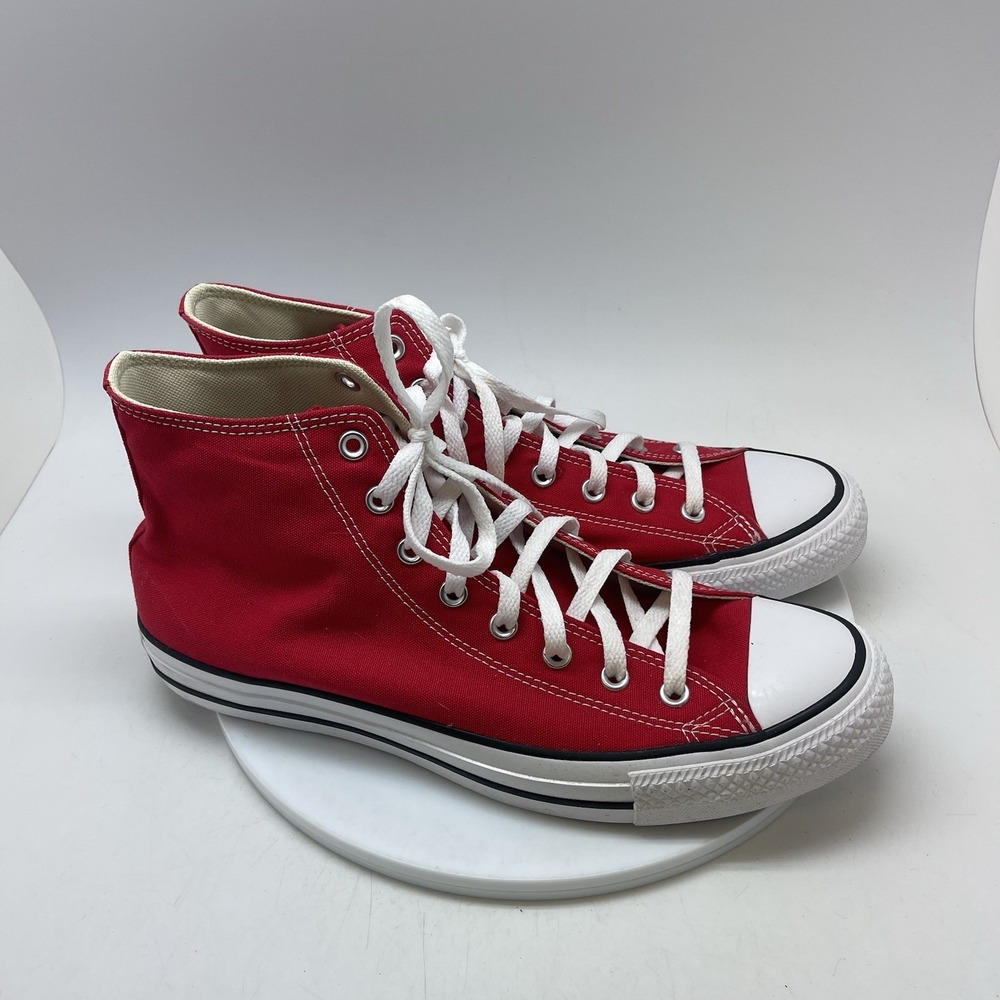 Converse Chuck Taylor All Star High Mens Size 11.5 Red Athletic Shoes Sneakers